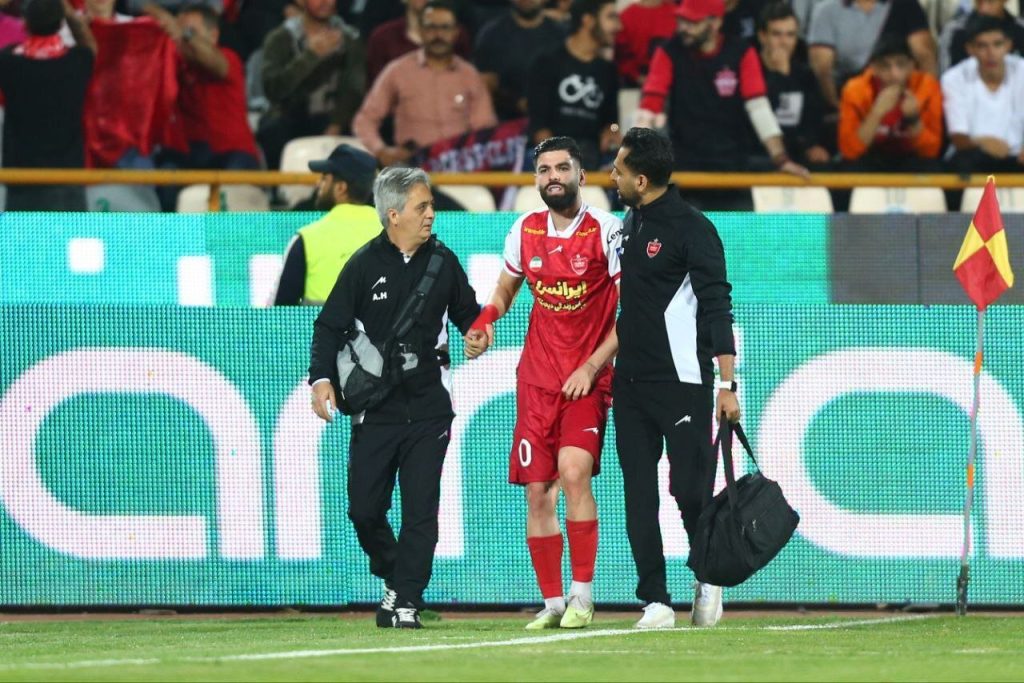 عکس| پیام ویژه گل‌محمدی برای ستاره مصدوم تیمش