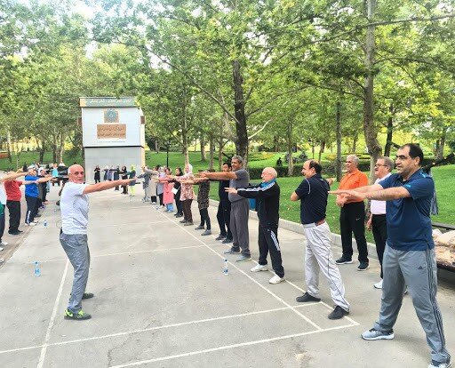 تصویر حیرت‌انگیز از ورزش صبحگاهی یک مرد میان‌سال در بجنورد