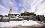 وضعیت عجیب امام‌زاده هاشم پس از بارش سنگین برف