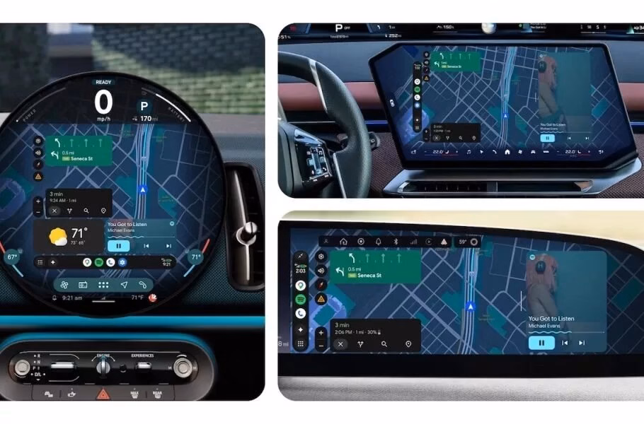 گوگل از نسخه جدید Android Auto با ظاهری مدرن رونمایی کرد